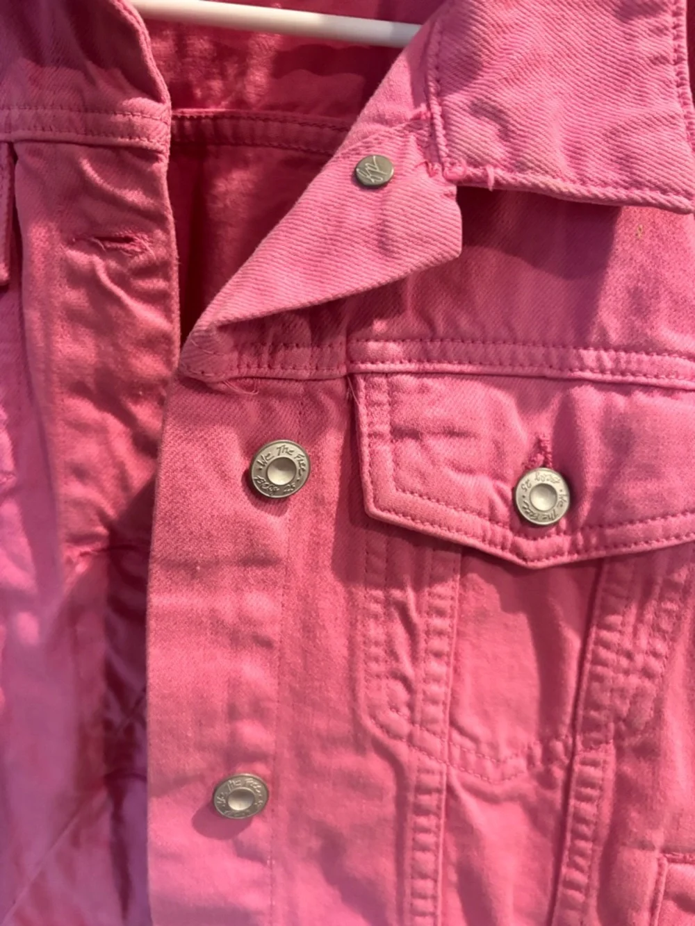 Free people pink denim jacket - Picture 4 of 4